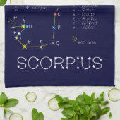 Zodiac Constellation Scorpius Theedoek (Gevouwen)
