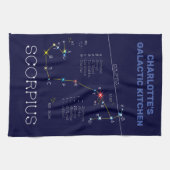 Zodiac Constellation Scorpius Theedoek (Horizontaal)