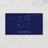 Zodiac Constellation Scorpius Visitekaartje (Voorkant)