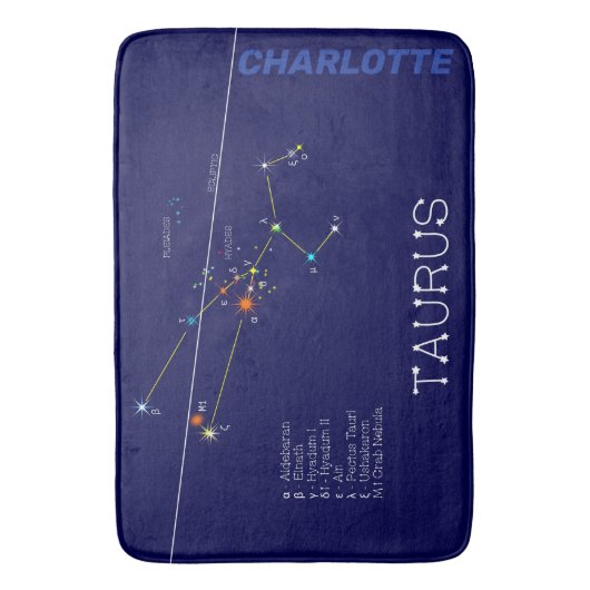 Zodiac Constellation Taurus Badmat (Voorkant Verticaal)