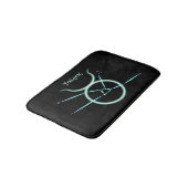 Zodiac Constellation Taurus Bath Mat (Gekanteld)