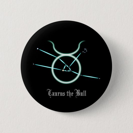 Zodiac Constellation Taurus Button (Voorkant)