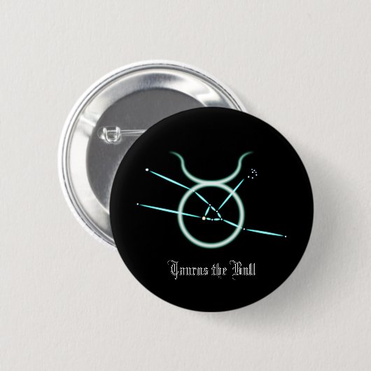 Zodiac Constellation Taurus Button (Voorkant /achterkant)