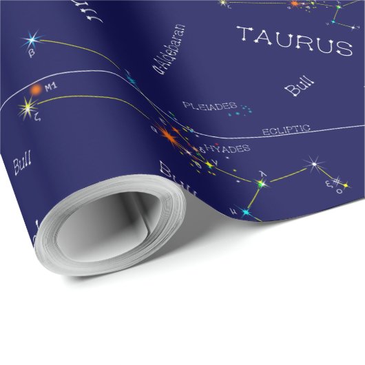 Zodiac Constellation Taurus Cadeaupapier (Rol Hoek)