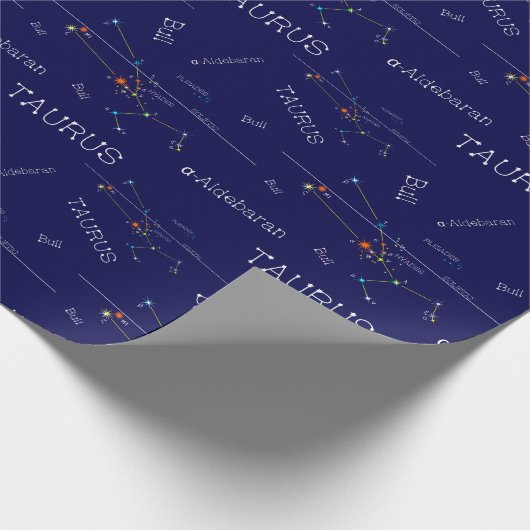 Zodiac Constellation Taurus Cadeaupapier (Hoek)