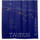 Zodiac Constellation Taurus Douchegordijn (Voorkant)
