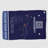 Zodiac Constellation Taurus Golfhanddoek (Horizontaal)
