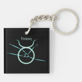 Zodiac Constellation Taurus Sleutelhanger (Achterkant)