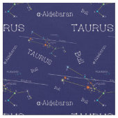 Zodiac Constellation Taurus Stof (Close Up)
