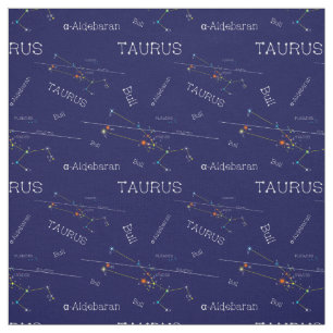 Zodiac Constellation Taurus Stof