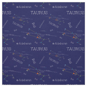 Zodiac Constellation Taurus Stof