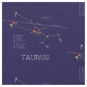 Zodiac Constellation Taurus Stof (Close Up)