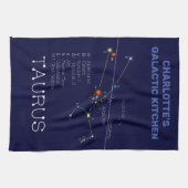 Zodiac Constellation Taurus Theedoek (Horizontaal)