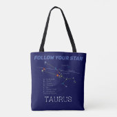 Zodiac Constellation Taurus Tote Bag (Achterkant)