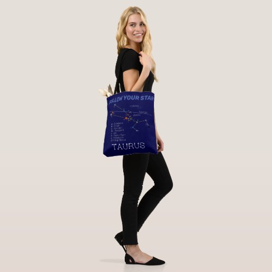 Zodiac Constellation Taurus Tote Bag (Op model)