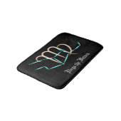 Zodiac Constellation Virgo Bath Mat (Gekanteld)