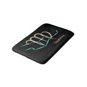Zodiac Constellation Virgo Bath Mat (Gekanteld)