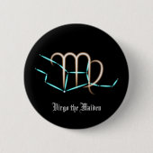 Zodiac Constellation Virgo Button (Voorkant)