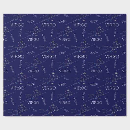 Zodiac Constellation Virgo Cadeaupapier (Vlak)