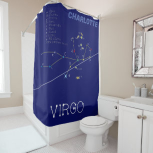 Zodiac Constellation Virgo Douchegordijn
