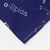 Zodiac Constellation Virgo Fleece Deken (Hoek)