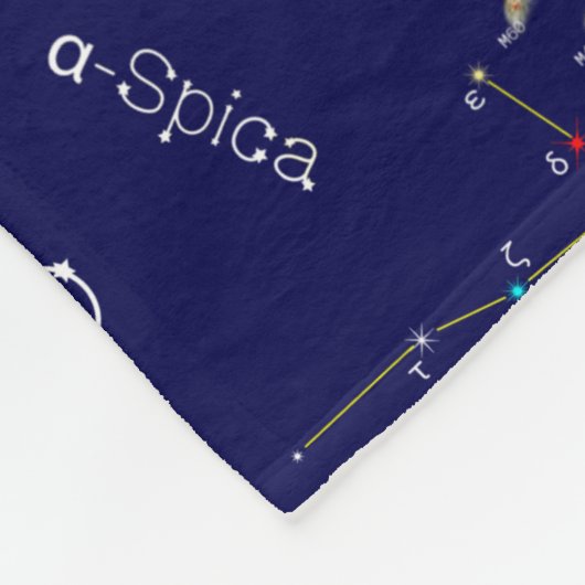 Zodiac Constellation Virgo Fleece Deken (Hoek)