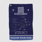 Zodiac Constellation Virgo Golfhanddoek (Voorkant)
