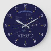 Zodiac Constellation Virgo Grote Klok (Voorkant)
