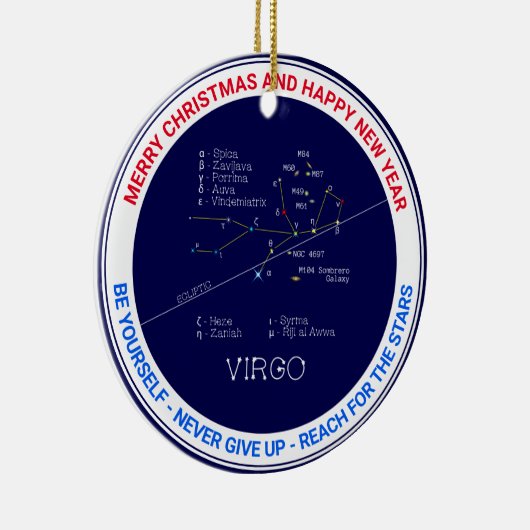 Zodiac Constellation Virgo Keramisch Ornament (Rechts)