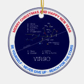 Zodiac Constellation Virgo Keramisch Ornament (Voorkant)