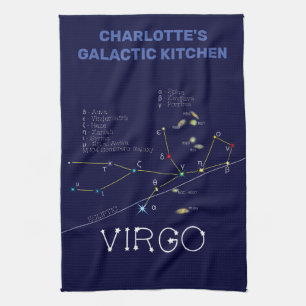 Zodiac Constellation Virgo Kitchen Towel Theedoek