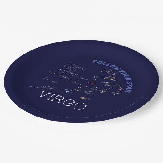 Zodiac Constellation Virgo Papieren Bordje (Gekanteld)