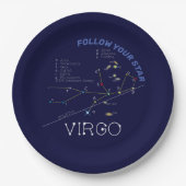Zodiac Constellation Virgo Papieren Bordje (Voorkant)