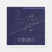 Zodiac Constellation Virgo Servet (Voorkant)