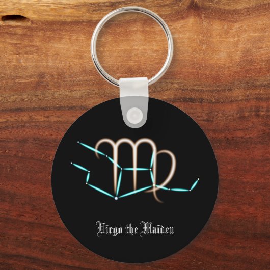 Zodiac Constellation Virgo Sleutelhanger (Voorkant)