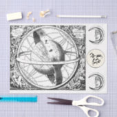 Zodiac Constellations 22 Black White Tissue Paper Tissuepapier (Craft)