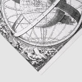 Zodiac Constellations 22 Black White Tissue Paper Tissuepapier (Detail)