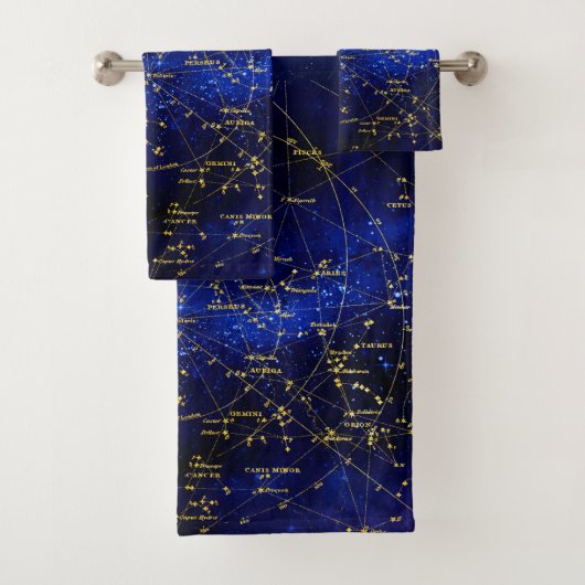 Zodiac Constellations Galaxy Bad Handdoek (Insitu)