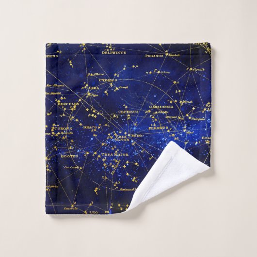 Zodiac Constellations Galaxy Bad Handdoek (Wasdoekje)