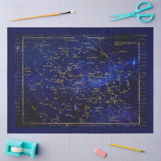 Zodiac Constellations Galaxy Tissuepapier (Craft)
