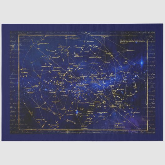 Zodiac Constellations Galaxy Tissuepapier (Voorkant)