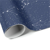 Zodiac Constellations met een donkerblauwe Starry  Cadeaupapier (Rol Hoek)