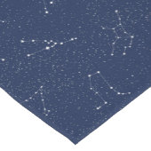 Zodiac Constellations met een donkerblauwe Starry  Korte Tafelloper (Hoek)