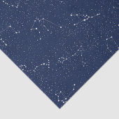Zodiac Constellations met een donkerblauwe Starry  Tissuepapier (Detail)