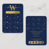 Zodiac Constellations Sieraden Display Kaart Visitekaartje (Voorkant / Achterkant)