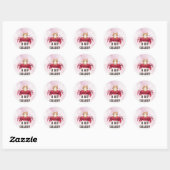 Zodiac Crab Decal voor liefhebbers van astrologie Ronde Sticker (Vel)