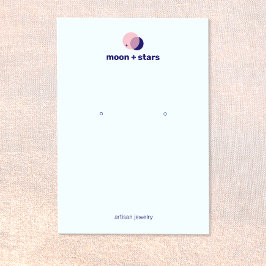 Zodiac Crescent Moon die juwelen tentoonstellen Visitekaartje