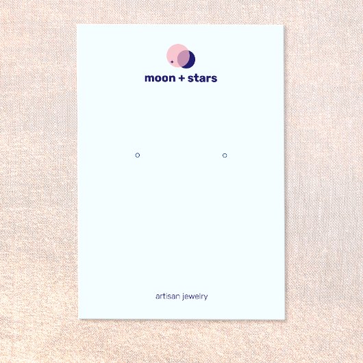 Zodiac Crescent Moon die juwelen tentoonstellen Visitekaartje