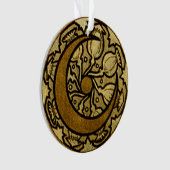Zodiac Crescent Moon Mucha Ornament (voorkant)