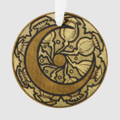 Zodiac Crescent Moon Mucha Ornament (voorkant)